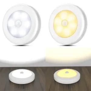 현관 센서등 직부등 무선 LED 화장실 계단 건전지 센스등 원형 스마트 조명 베란다 복도