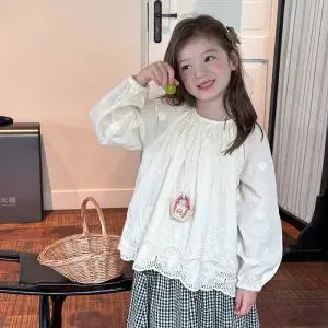 [베이비맥스] 레이닌 셔링 블라우스 R15043