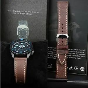 암소가죽사용 스테인레스 디버클포함 손목시계 소가죽-WFH21B1