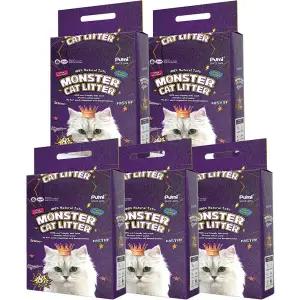 몬스터 캣리터 극세 두부 고양이 모래 베이비파우더향 8L 5개