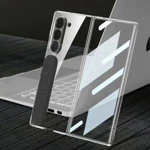 갤럭시 z폴드 7 6 5 강화 전면 액정 풀커버 탄력 밴드 실리콘 스트랩 투명 클리어 폴더 케이스