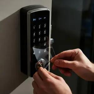 도어락 지문방지 필름 1+1 스티커 보안 강화 비밀번호 보호