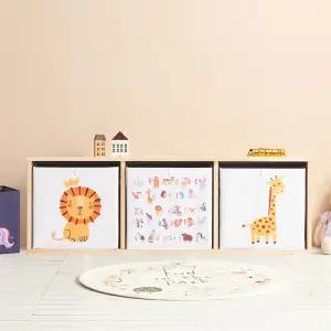 [우아미가구]코현 원목 수납책장 1단3칸