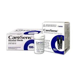 [셀러허브]아이센스 케어센스 혈당지 50매 + 알콜스왑 100개 D (S34761230)