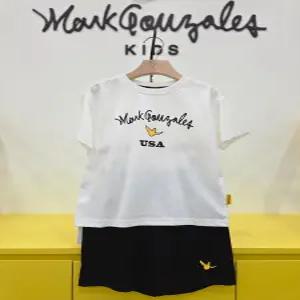 [ 키즈]엔젤 USA 반팔 셋업C-화이트_IC