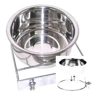 믿고사는잡화점 애견 철장걸이 스텐식기48온스 강아지그릇 고양이밥그릇