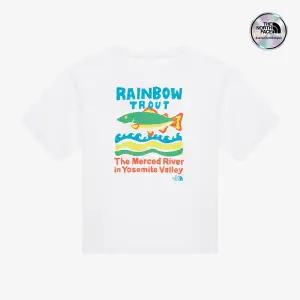 [노스페이스] [노스페이스키즈 공식] NT7UR06S 키즈 리버메이트 반팔 라운드 티_WHITE