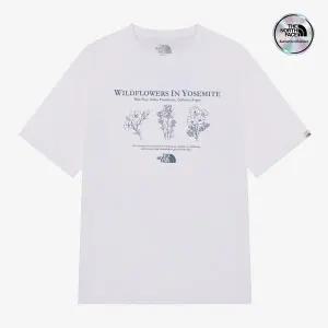 [노스페이스] [노스페이스 공식] NT7UR23K 화이트라벨 플라워 EX 반팔 라운드티_WHITE