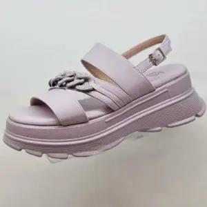 HC12 여성 통굽 쿠션 샌들  여성 발편한 세미캐주얼 통굽 샌들 PFEMSD669