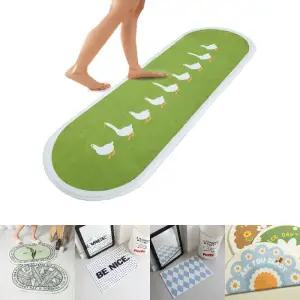 오리가족 대형 극세사 발매트 욕실매트 침실 거실/매트/러그/카페트/바닥/욕실/발판/베란다/화장실/카펫