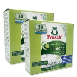 프로쉬 식기세척기세제 그린레몬 올인원18g 30개입 2개