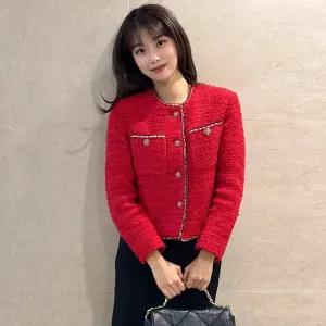 [롯데백화점]케네스레이디 레피넌 트위드 자바라 울 자켓 (EWJKOL01)