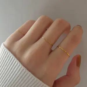 실반지 레이어드 여성 링 심플 데일리 깔끔한