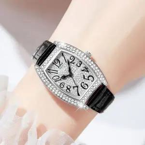 손목시계 가죽시계 라디아 여성 블랙-WFHJB8H