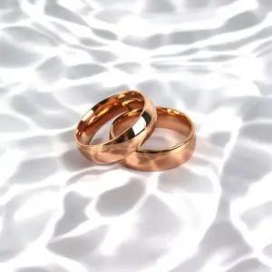 티타늄반지 로즈골드 써지컬스틸커플반지-WFGU68W