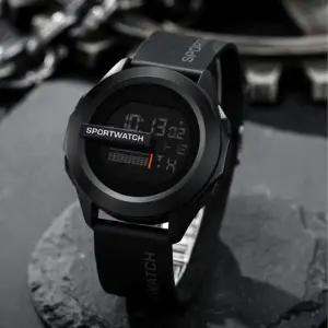 스즈키 전자 손목시계 스톱워치 방수 블랙 스포츠시계-WFHJBU4