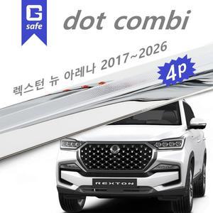 ABS 크롬 선바이저 빗물받이 레인가드- 렉스턴 뉴 아레나 2017~2025~2026 / D-214