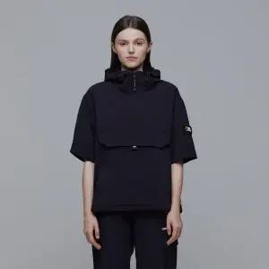 [내셔널지오그래픽] N242UFT941 데일리 경량 우븐 스트레치 반팔 아노락 CARBON BLACK