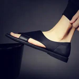 남성샌들 로마 수제화 정장 캐주얼 가죽