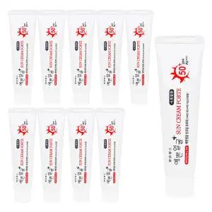 웰빙 예쁜얼굴 썬크림 포르테 25g 10개 자외선차단 미백