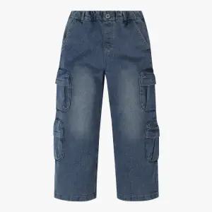 [롯데백화점]인디고뱅크키즈 멀티포켓 투웨이 와이드데님 IKTJ25WB1