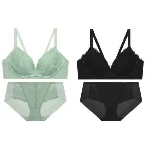 [백화점 정품] 게스 GUESS 25SS 사이드윙 노와이어브라 힙스터팬티 세트 KGCWBR213GCWBP213