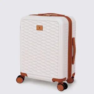 [몽카바](팩토리스토어 강남점)기내용 튼튼한 캐리어 확장형 코랄비치 화이트 20인치