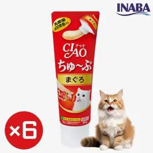 이나바 챠오츄르 튜브 츄브 참치(80g)x6개 (CS-151)