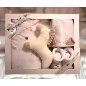 [에뜨와](본점) (말띠임신출산선물)홀릭배내수트X모자X양말X딸랑이세트 (07T117901S4)