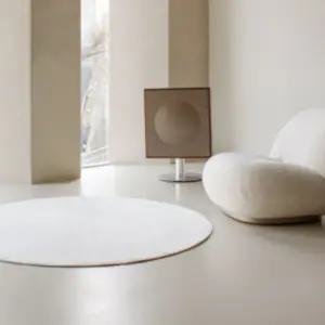 라익디스 단모 러그 거실 미니멀 원형 아이보리 150cm