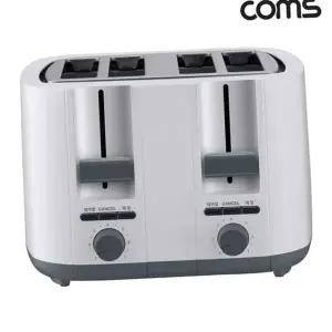 와이드 슬롯 다용도 듀얼 토스트기 4구 토스터기 7단 굽기 조절 가정용