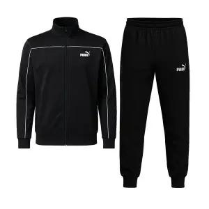 [푸마] 파이핑 트랙수트 남성 트레이닝 세트 운동복 런닝복 블랙 684852-01