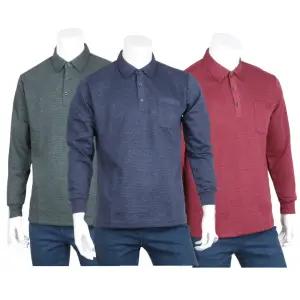 국내산 중년 남성 카라 긴팔 티셔츠 남자 봄 가을 티 50대 60대 간절기