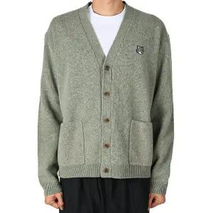 [메종키츠네] 25FW 남성 폭스헤드 울 가디건 로렐그린 PM00510KT1180 P131