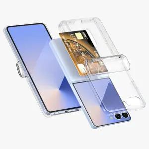 J2L 갤럭시Z플립7 패트리 카드수납 클리어 제트플립 오토 힌지보호 하드 케이스