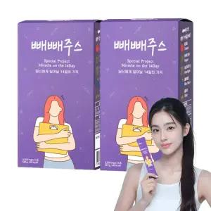 팁스헬시 원조 빼빼주스 블루베리 클렌즈 2박스 28포 [850만 박스 돌파]