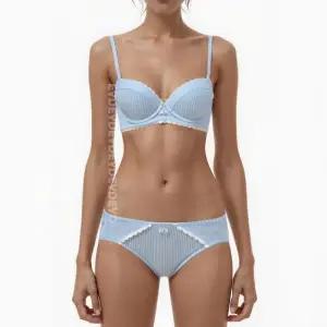 [롯데백화점]예스 핀스트라이프 여성브라 햄팬티 세트 YSWBB541YSWPB541