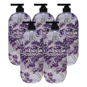 온더바디 수퍼보타닉 바디워시 라벤더앤로즈마리 900g 5개 / 약산성 바디클렌저