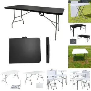 브로몰딩 테이블 1800 블랙 접이식 야외 테라스 캠핑 이동식 행사용 매대 무광 블랙/학교/행사/공공기관