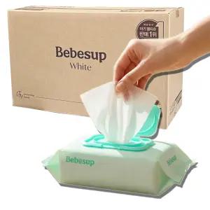 베베숲 화이트 물티슈 캡형 80매, 20개