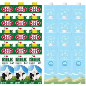 믈레코비타 아이러브 저지방 갓밀크 저지방 혼용출고 1.5% 1L 12입r