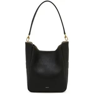 [헤지스](광주신세계)블랙 로고프린트 소가죽 토트백 HIBA6E316BK