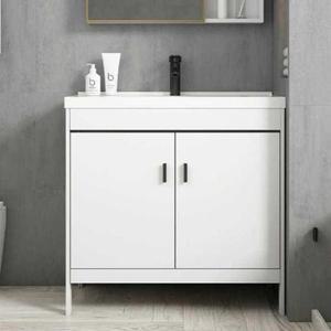 스 세면대 대리석 화장실 900 40세라믹볼 일체형 바닥형 배수구 하부장 세라믹 거울없음 거울 실내장 사각 세트