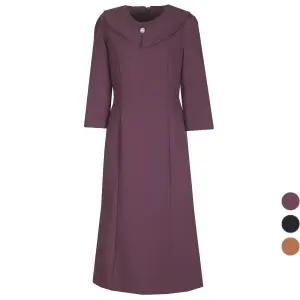 비비드 시크릿가너 여성 하트카라 단추장식 정장 원피스1051323