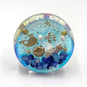 블루 고래 핸드메이드 핑거 톡 스마트톡 핸드폰 스탠드 거치대 스마트폰 링 후크 고품질 소켓 접이식 그립