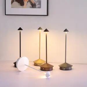 충전식 무선 LED 무드등 소형 테이블 램프 레트로 인테리어 조명 파티 분위기