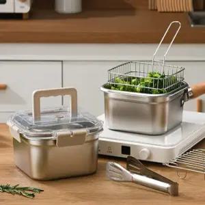 만능 올인원 냄비 풀세트 304 스테인리스 튀김기 채반