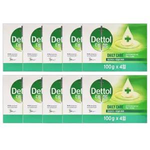 데톨 항균 비누 데일리케어 100g 4입 X10개