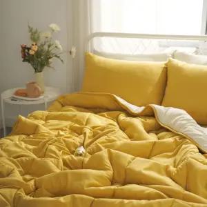 무형광 먼지케어 향균 누빔 감성 차렵이불 간절기 사계절 이불 3color (S/Q)