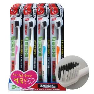 딥클린 미인칫솔 작은헤드 초소형 여성전용 칫솔 24개